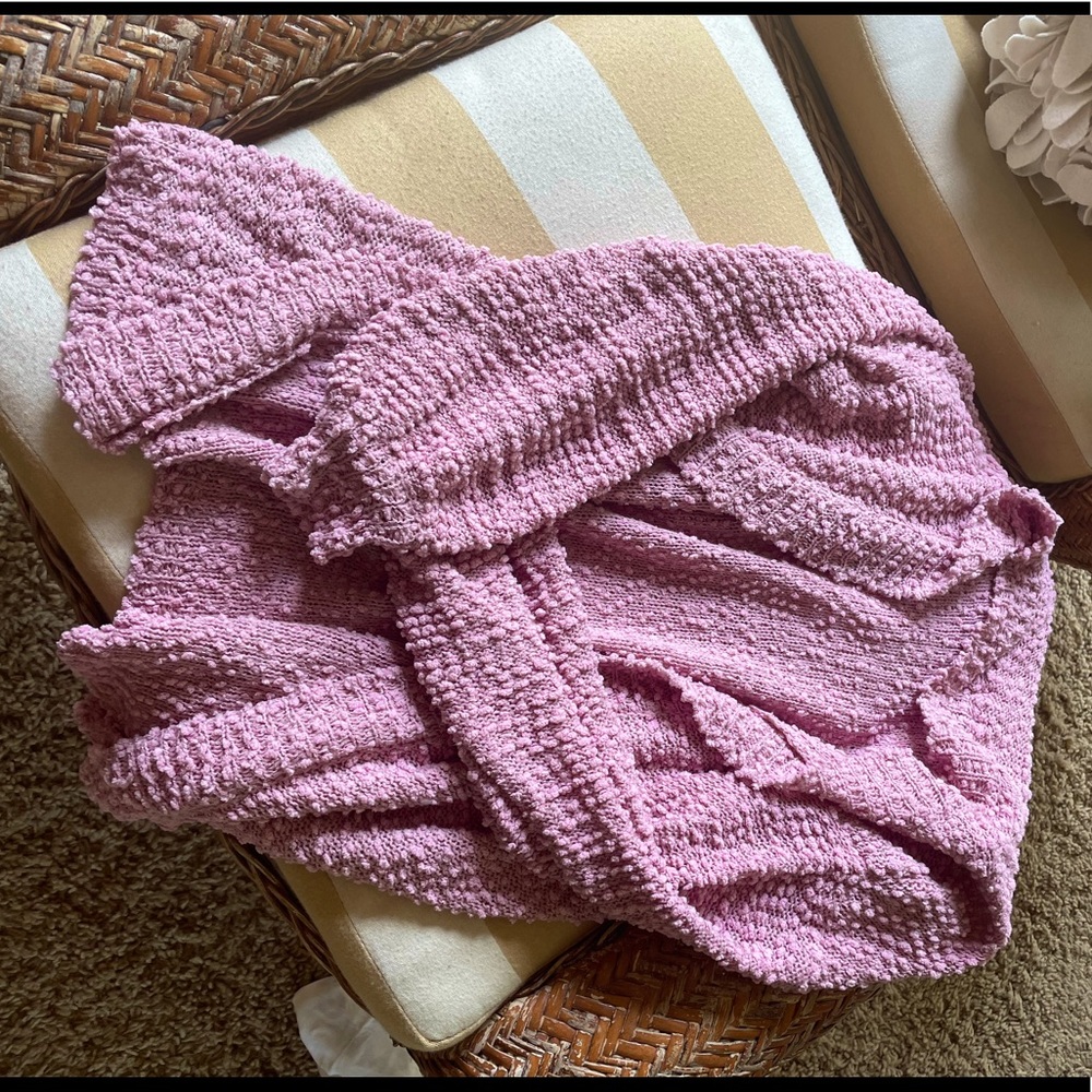 Large Dusty Rose Cardigan